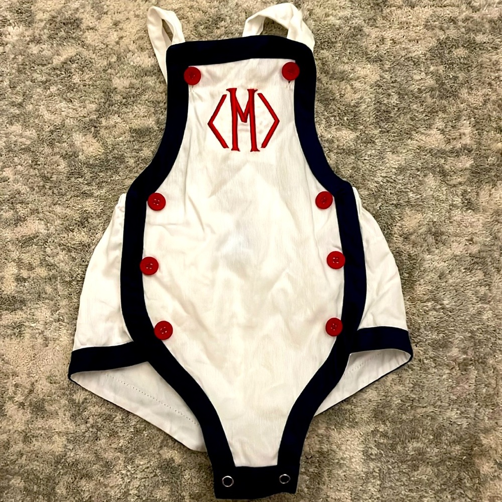 “M” monogram Bella Bliss Bubble (9 month)